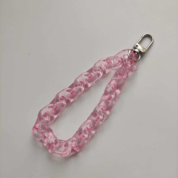 Handy-Fingerriemen Kette, Acryl Handy-Zubehör Riemen Kette Handgelenk Schlüsselanhänger Riemen Fingerarmband Kette