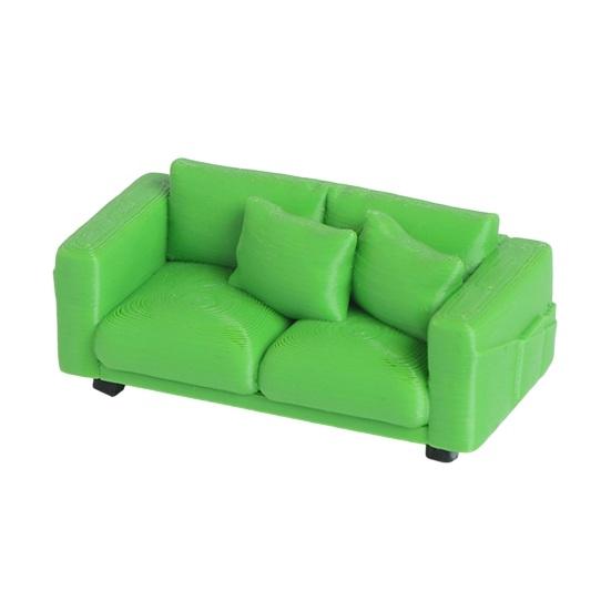 Miniature Couch Tiny 2-Seater Couch Furniture Miniature Realistic Mini Loveseat Couch S