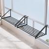 Space Saving Iron Shoe Drying Rack Wall Mounted Hanging Clothes Rack  Railings Windowsill
