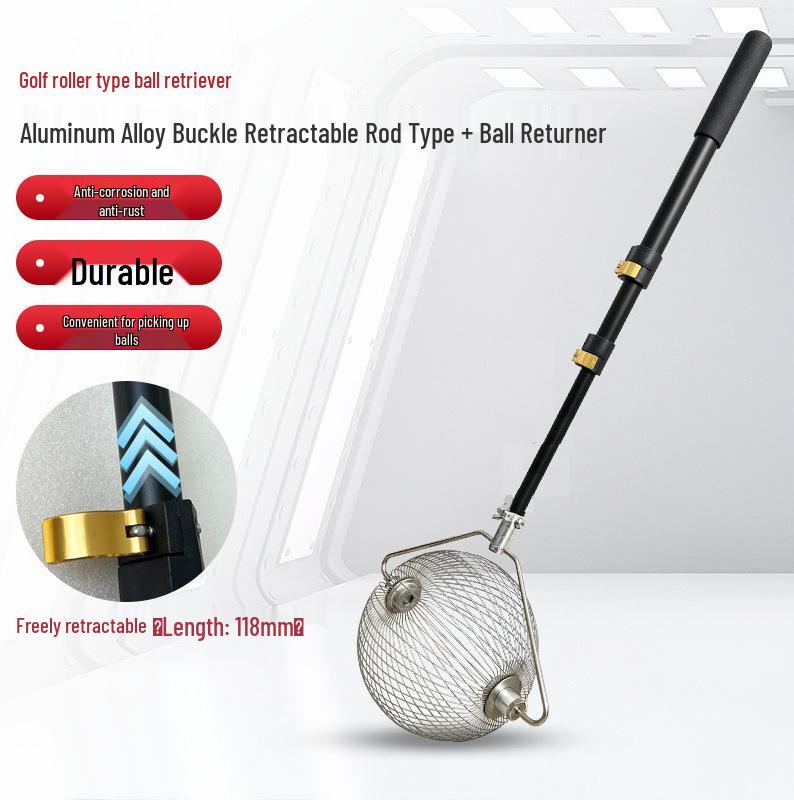 Stainless Steel Multi-Purpose Ball and Fruit Picker Upgraded lightweight portable aluminum expandable чёрный