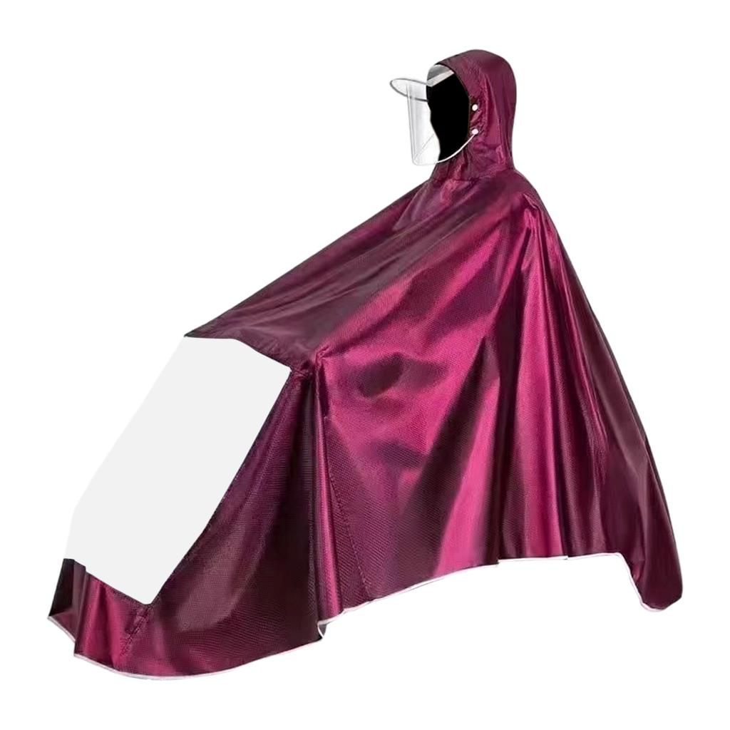 Extended Thickened One Piece Motorcycle Rain Poncho for Electric Scooter Dual Rider Outdoor Riding Waterproof Cover
