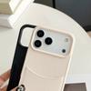 Personalized Custom Name Insert Card Case for iPhone 12 13 14 15 16 17 Pro Max Plus Air PU Leather Gold Hot Foil Stamping
