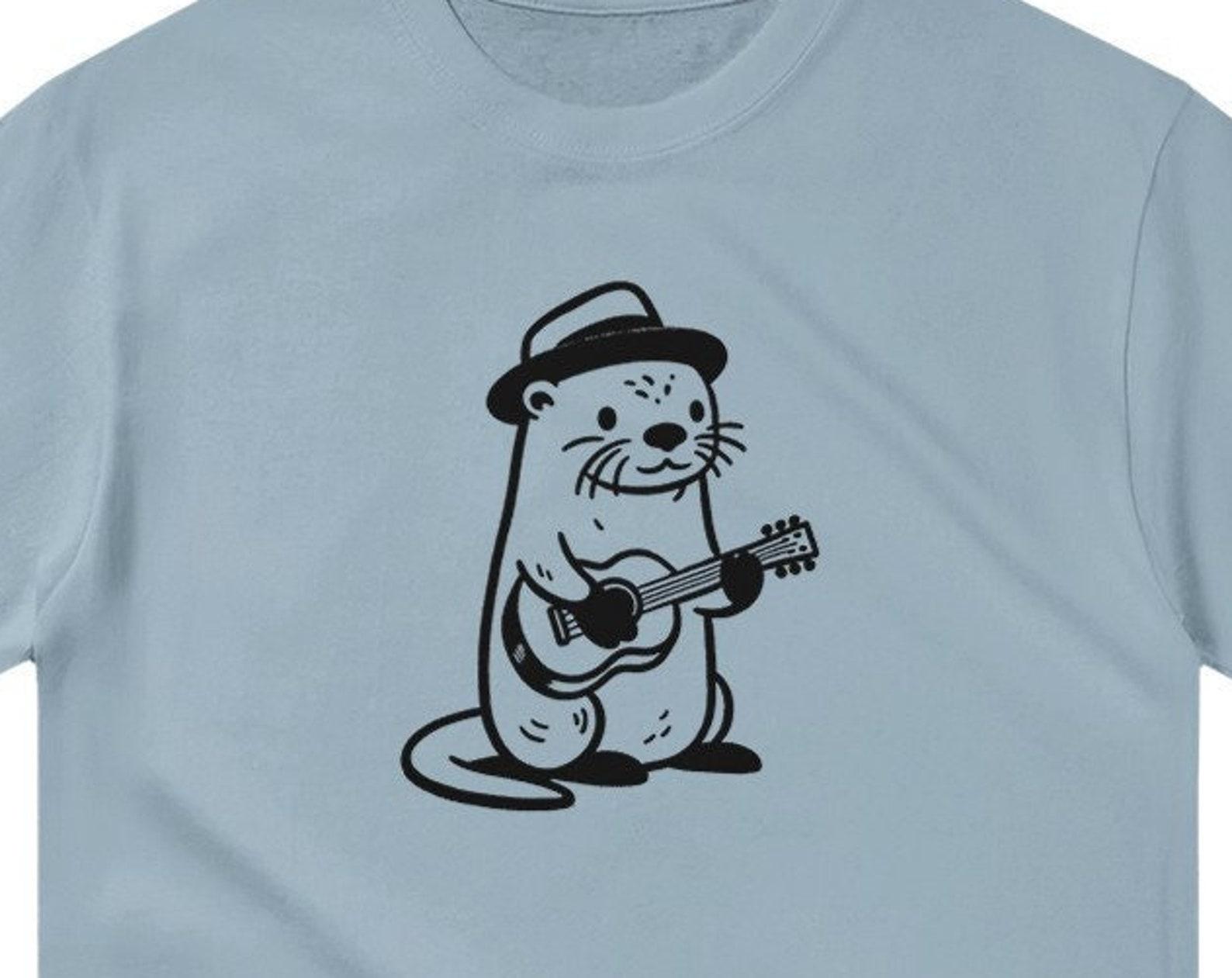 Otter Tunes Shirt, Music Lover Shirt, Unisex, Gifts For Him, Otter Gifts, Funny Animal Shirt, Cool Animal T Shirt, Gifts For Her 4XL