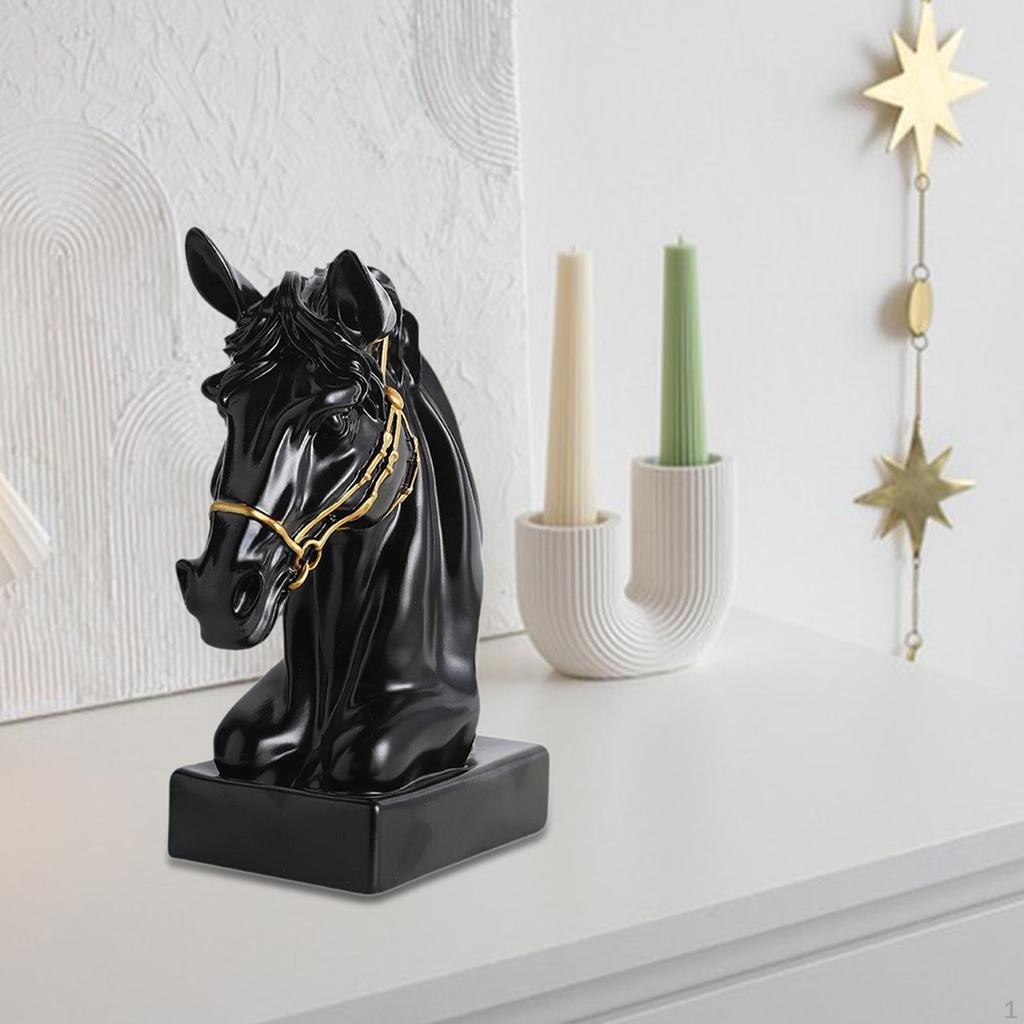 Horse Head Statue, Animal Collectible,Elegant Abstract Modern Decor