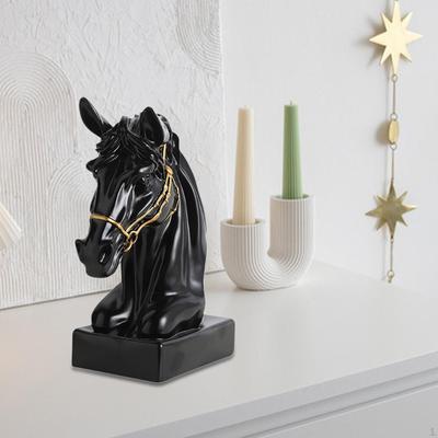Horse Head Statue, Animal Collectible,Elegant Abstract Modern Decor