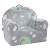 Toddler Chair Glow In the Dark Plush Baby Chair Playroom Furniture Grey