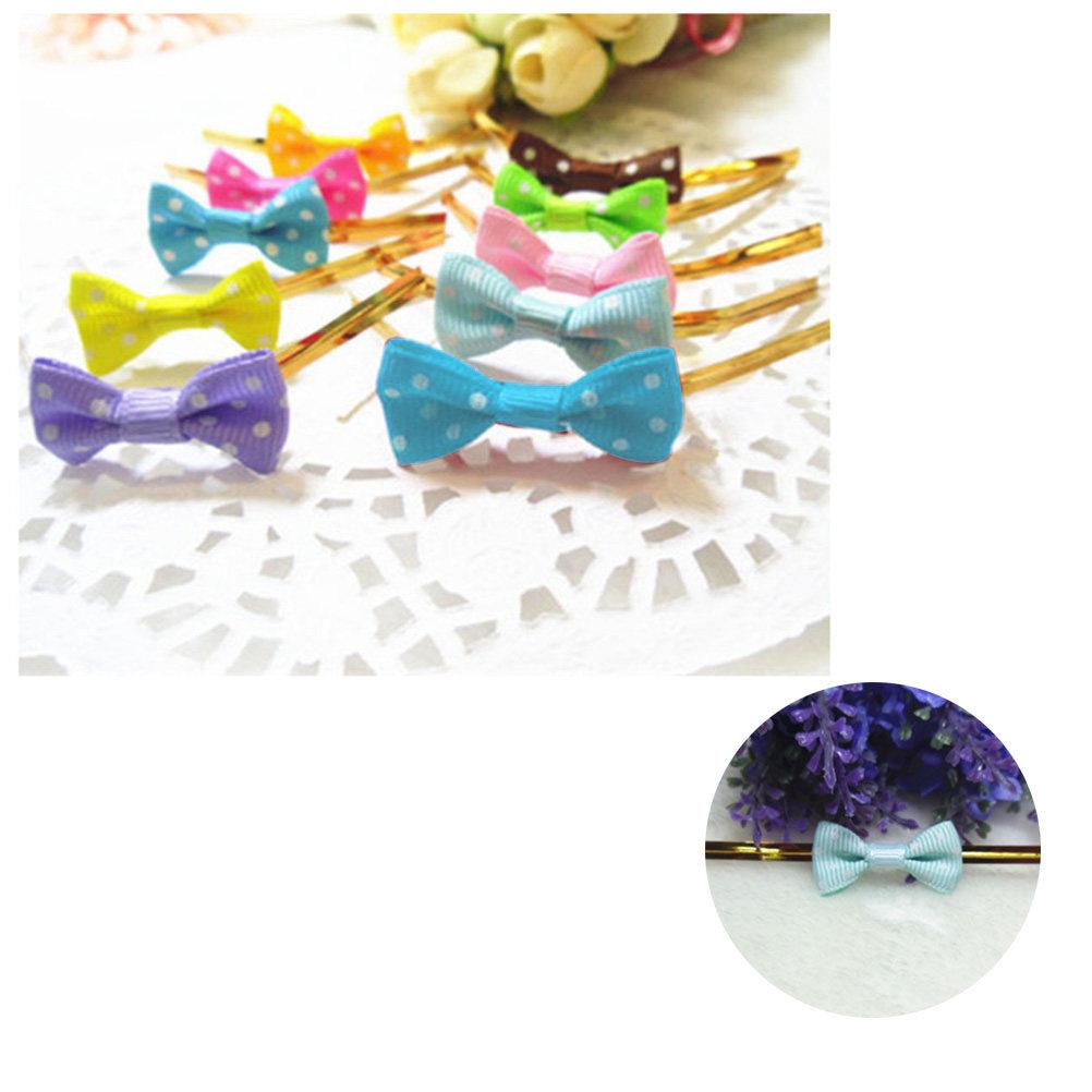 

20Pcs Baking Ties Ribbon Dot Bow Design for Candy Bag Sealing Packing Decorative Accessories Wedding Birthday Party Supplies other синий