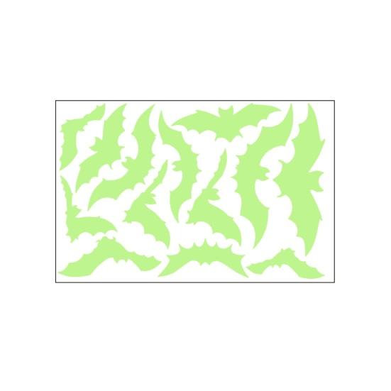 

Glow in The Dark Wall Stickers Waterproof Self-Adhesive PVC Decals Glowing Wall Stickers for Bedroom Living Room Bathroom Kitchen Scratch-Resistant зелёный
