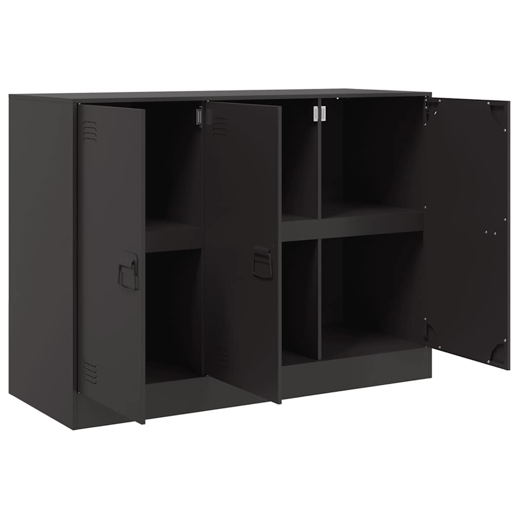 Sideboard Black 99 X 39 X 73 Cm Steel