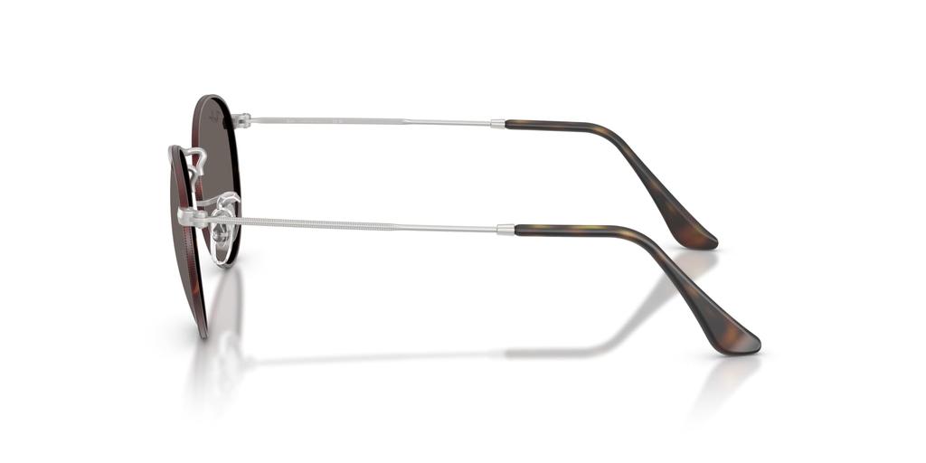 Ray-Ban Round Metal Sunglasses RB3447 9277B1 53 - Matte Havana on Matte Silver / Dark Grey Glass Lens