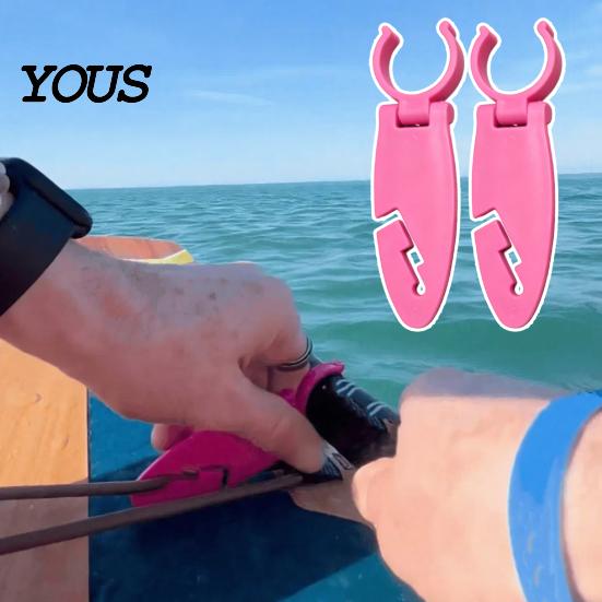 Lightweight Kayaking Accessory 1 Pair 3D Printed Paddle Grip for Kayak Canoe, Shaft Holder Install with Clip, Secure Grip, Water Sports Tool Rowing