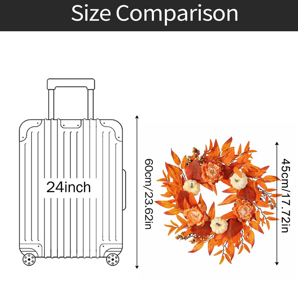 Simulated Flower Wreath Home Door Decoration Flower Wreath Festival Door Decor For Home Party