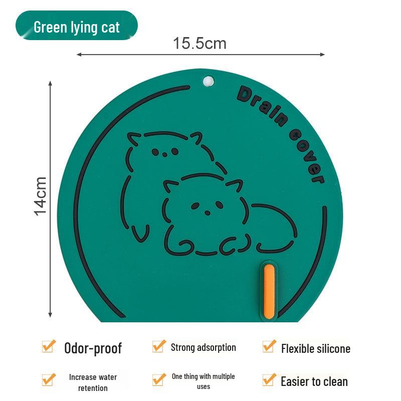 

Силиконовая крышка для слива в полу - Защита от запаха, насекомых, обратного потока для ванной комнаты