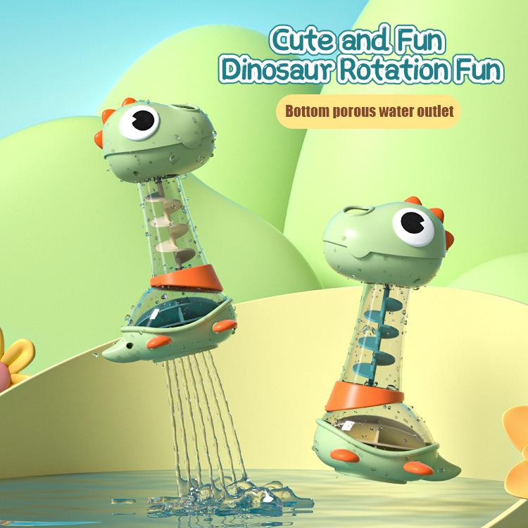 Cross-border Rotating Dinosaur Bath Spinner Baby Water Play Toy