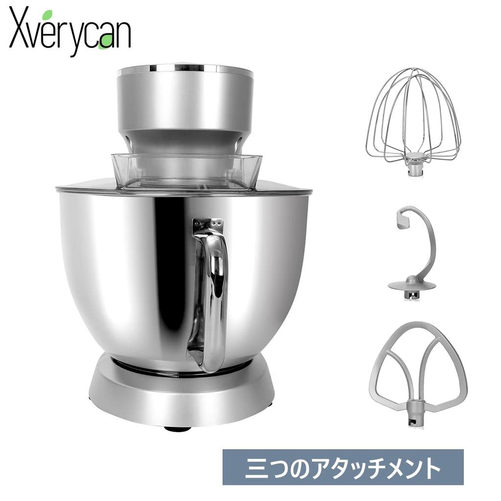 Xverycan Stand Tabletop 8L Large Comes with 3 Types of For Commercial and Home 6 Speed Adjustment For Kneading Bread Making Mixer, Mixer, Capacity,