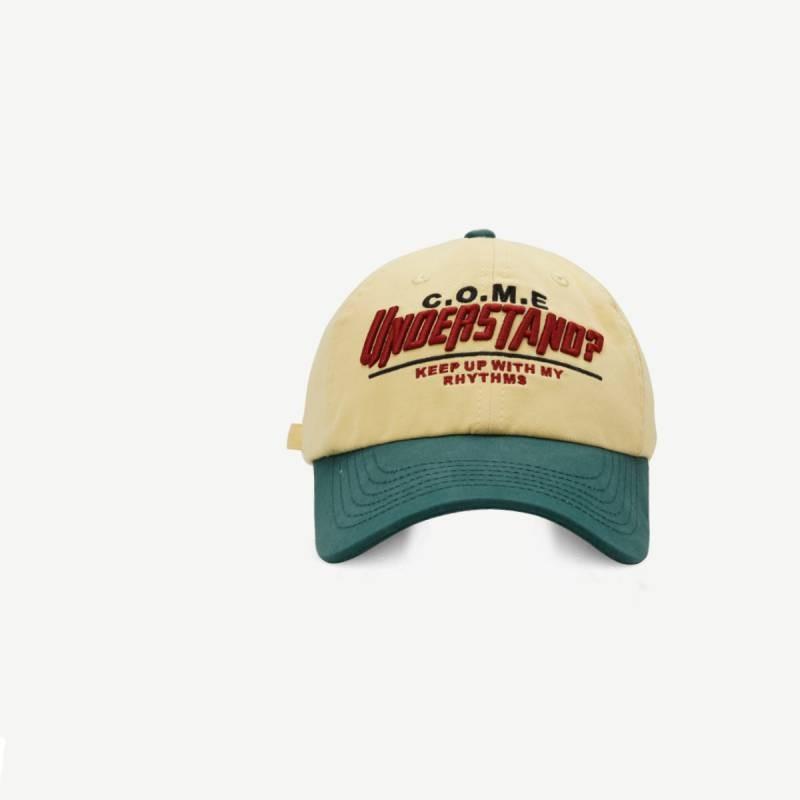 

Cap Soft Baseball Top Peaked Hat Unoerstano Letter Pattern Uv Gift Protection жёлтый