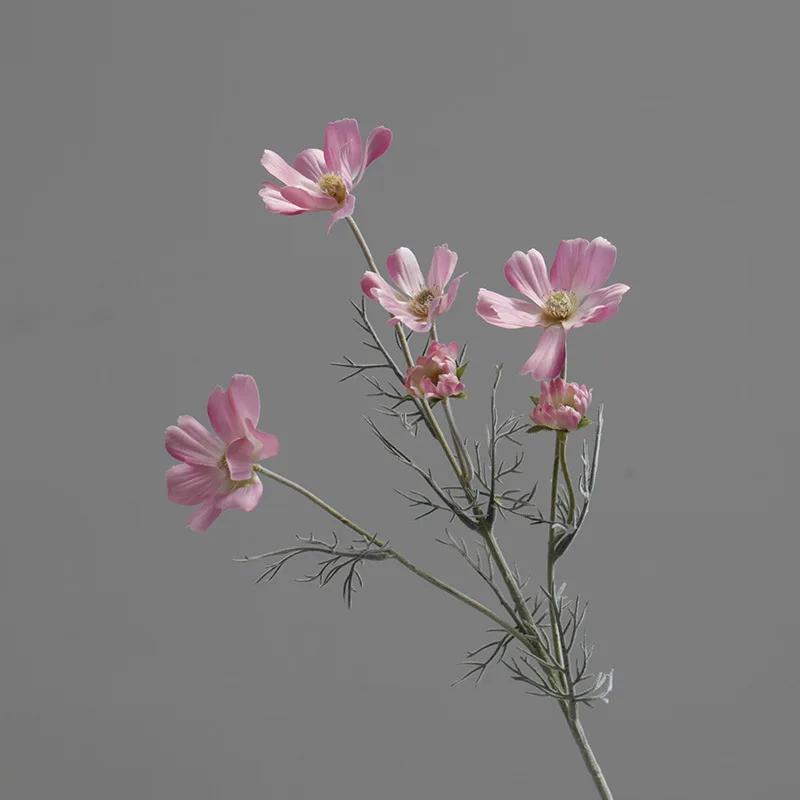 60CM Gesang Chrysanthemum Artificial Flower Pastoral Home Interior Decoration Wedding Ornament Flower Arrangement