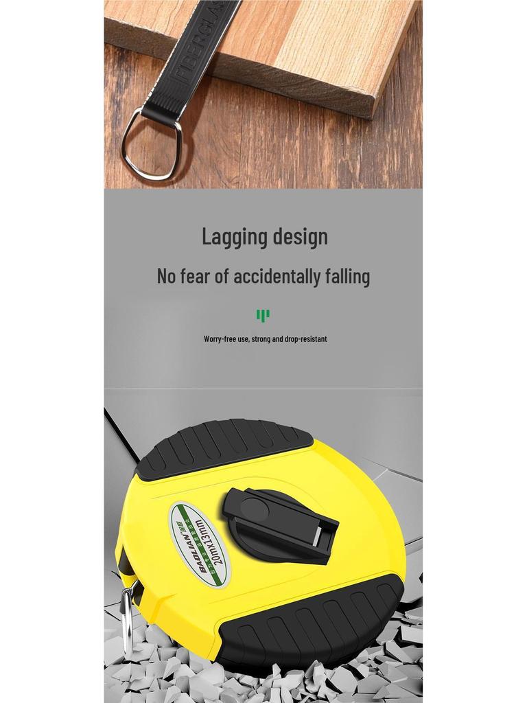 Non-Slip Engineering Cloth Tape Measure: Soft Ruler for 20, 30, 50, 100 Meters