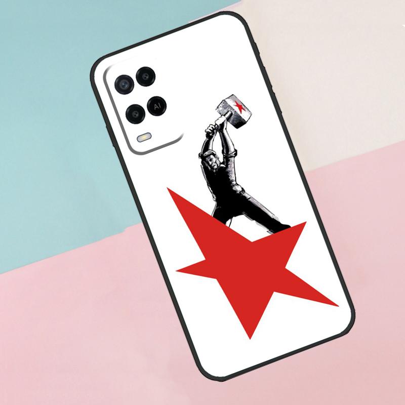 Red Soviet Union USSR Flag For Oppo A40 A60 A80 A18 A38 A58 A78 A98 A79 A16 A76 A96 A15 A74 A94 A54 A77 A17 Phone Case
