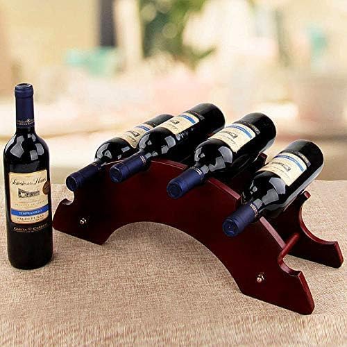 Anberotta Wooden Wine Rack, Wine Holder, Storage, Wine and Champagne Bottle Storage, Wood Case, Stand, Interior Decor, N-W085