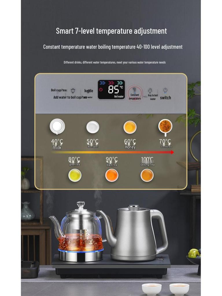 Till Yi Automatisk Dubbelvatten Elektrisk Vattenkokare med Konstant Temperatur - Integrerat Te-bordset