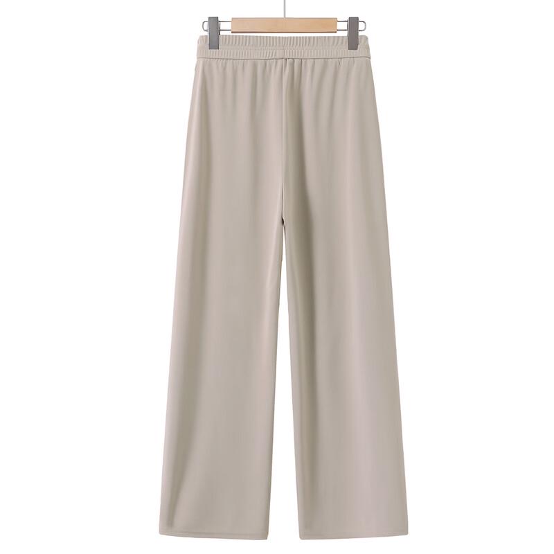 Bao Lian Duo Women's Summer Elastic Waist Wide-Leg Pants