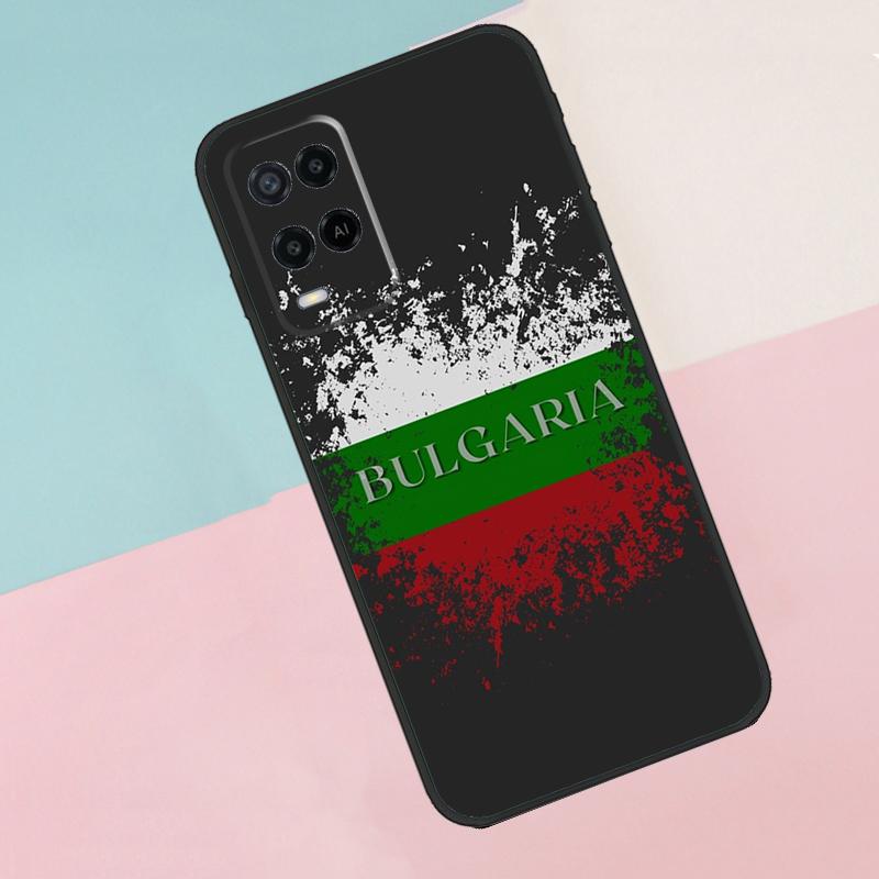 Bulgaria Flag Passport Map For Oppo A17 A77 A60 A74 A94 A54 A18 A38 A58 A78 A98 A40 A80 A16 A76 A96 A15 A57S Phone Case