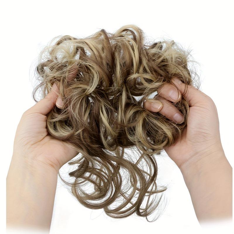 Europäisch-Amerikanischer Stil Blütenknospen Haargummi Scrunchie für voluminöse lange Haarknoten Frisuren