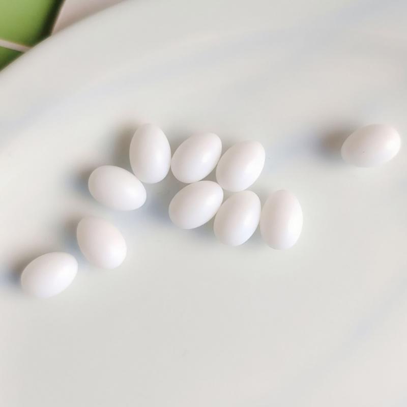 10 Pcs/Pack Cute Egg Simulation Egg Diy Decorative Resin Miniature Ornaments