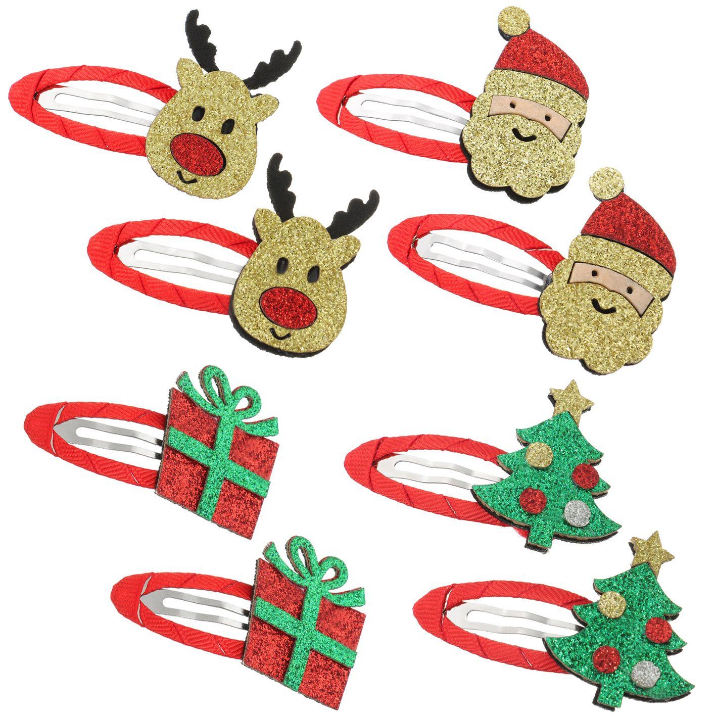 

Cute Resin Santa Claus Hair Pin Gift Headwear Hair Accessories Children Hairpin Christmas Hair Clip