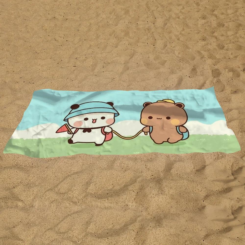 DUDU BUBU Kawaii Towel  Pool Beach Towel Portable Quick Fast Dry Sand Outdoor Travel Swim Blanket Thin  Mat Bath Towel