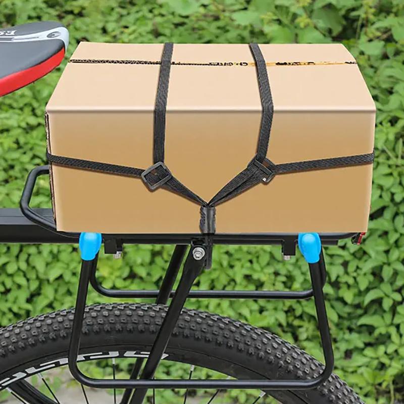 Black Motorcycle Luggage Strap Moto Helmet Net Universal Luggage Helmet Retractable Elastic Rope Fixed Strap 60/90Cm