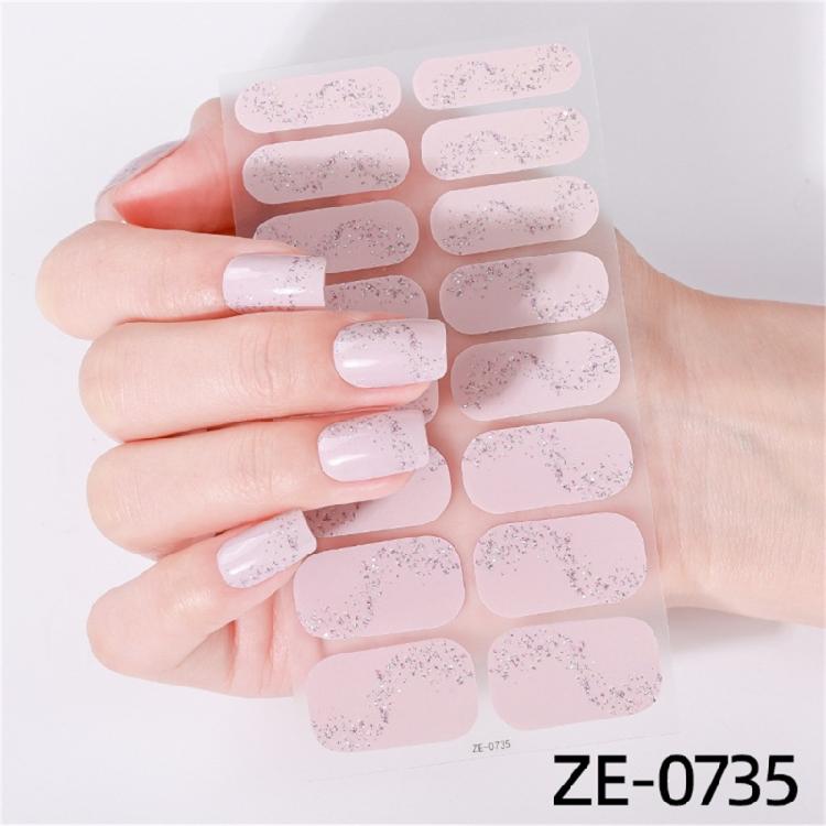 Valentine's Day Full Wrap Nail Stickers Nails Polish Strips Adhesive DIY Nails Art Decals Manicure Accessories