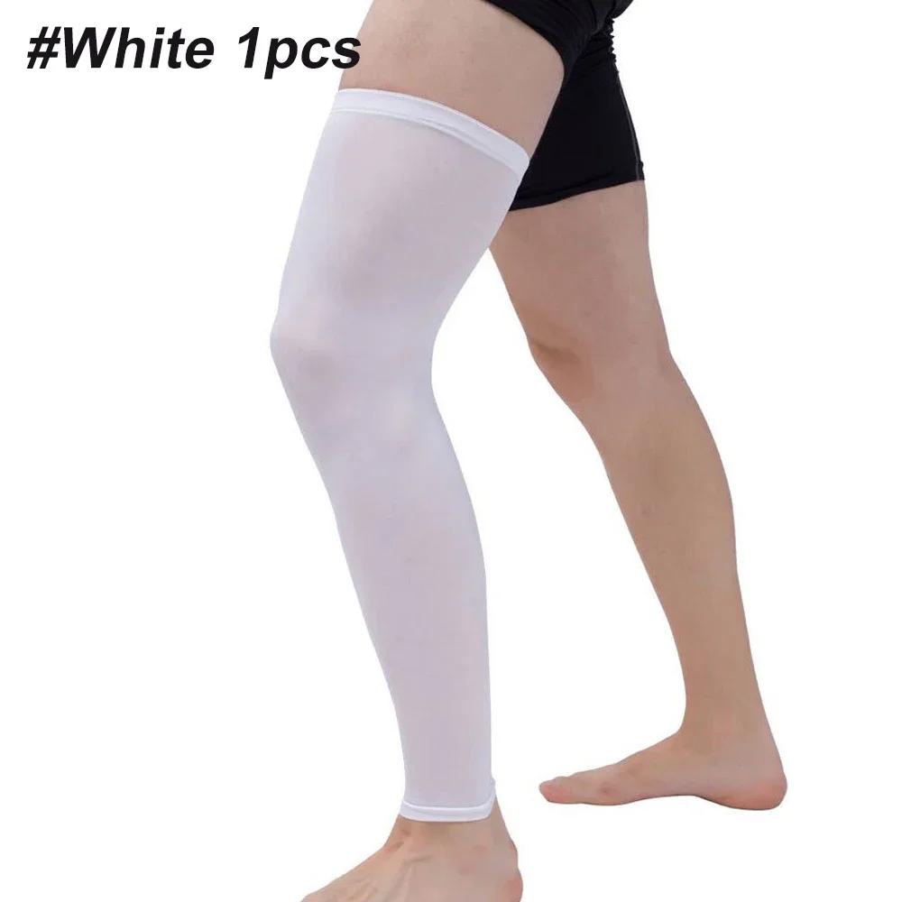 RGGMQQ 1PCS Compression Leg Sleeves - Full Leg Compression Sleeve for Men & Women,UV Legs Sleeves - Cycling Leg Warmers Sports XS