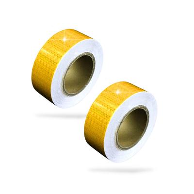 REGIPROB Reflective Tape, Yellow, 5cm X 30m, Water-Resistant, Fluorescent, for Parking Lots, Accident Prevention (2 Pack)