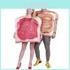 Halloween Costume Pair With Polyester And Spandex Material For Party Dress Up