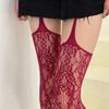 Sexy Damen Strapse Hohlstrümpfe Damen Spitze Jacquard Lange Netzstrümpfe Strümpfe Blumen Strumpfhosen Leggings Strumpfhosen