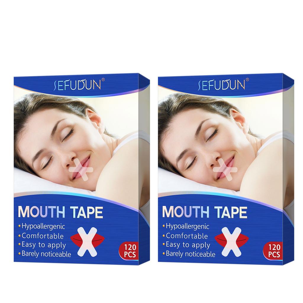 120Pcs Sleep Strip Mouth Tape for Snoring for Better Nose Breathing Stop Snoring Patches Good Sleeping Aid Mouth Breathing