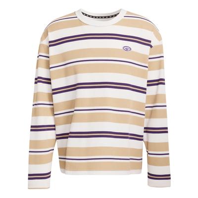 Originals FW25 90s Alternative Stripe Waffle Loose Fit Striped Long Sleeve T-Shirt Men Tops KS6849