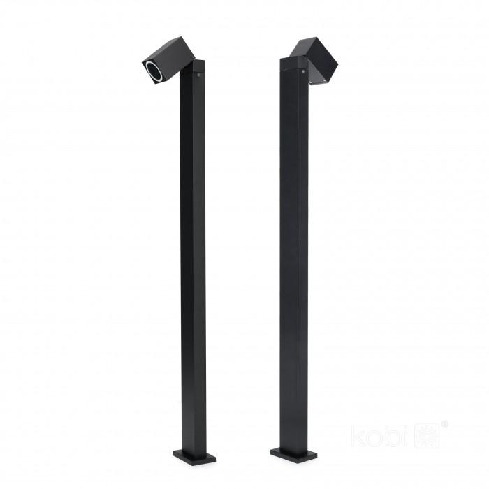Garden post 1xGU10 IP44 black