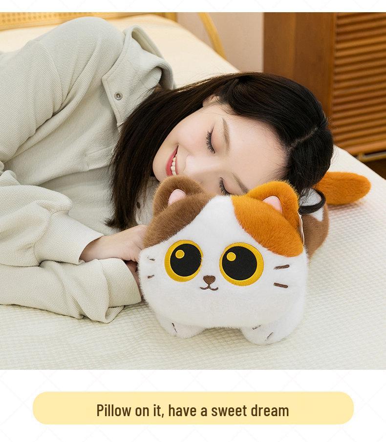 Cuscino Peluche Gatto Cartone Animato Carino per Casa o Ufficio