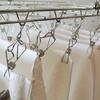 Oki Seisakusho Laundry Stainless Hanger, 14-Pinch, Tangle-Resistant, Steel, Small, 00384-5