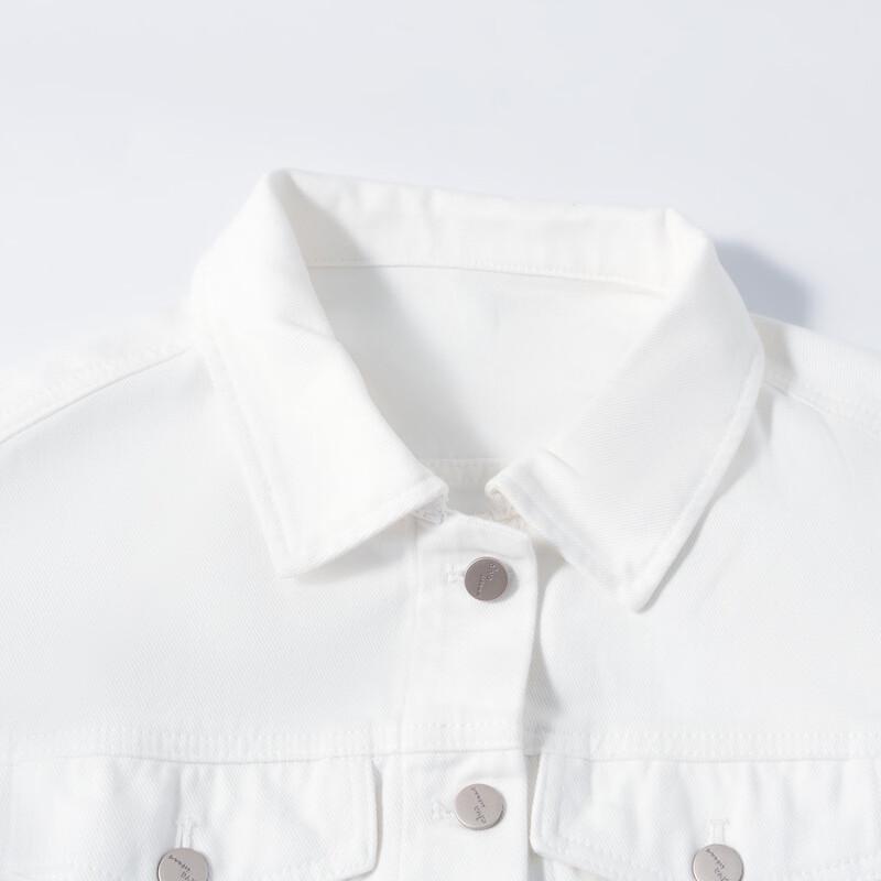 Elva's Island Women's Spring Lapel Denim Jacket