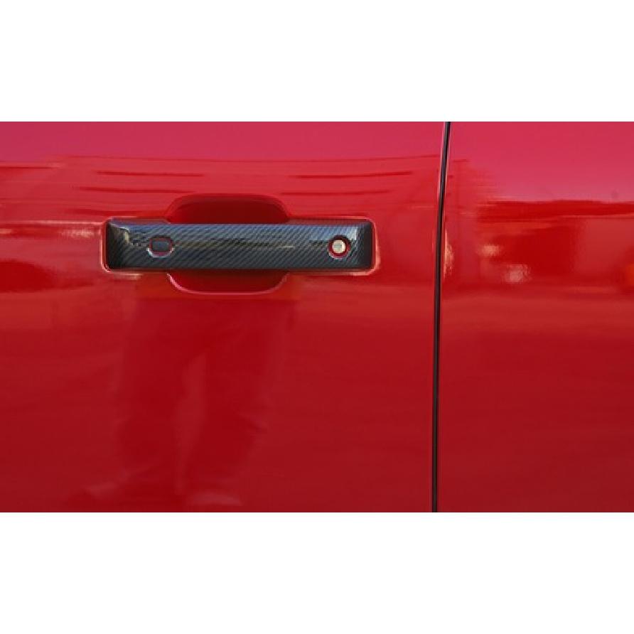 For Ford Bronco + Exterior Accessories Door Handle Decor Trim Carbon Fiber*3