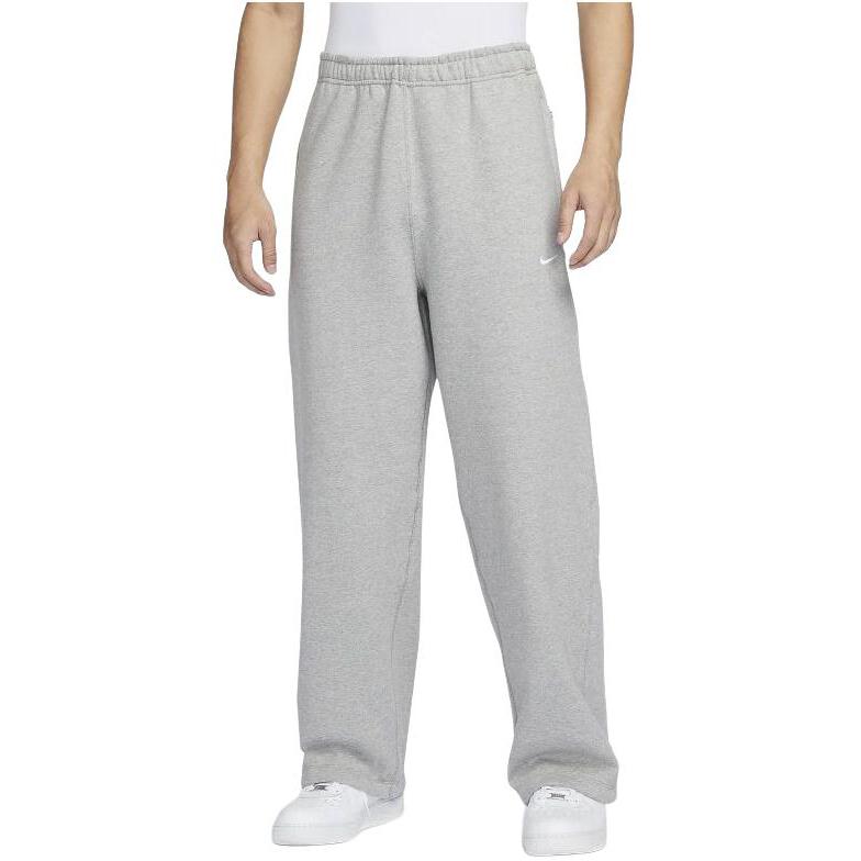 Nike Sportswear Swoosh Men's Open-Hem Fleece Pants Gray FN3343-063