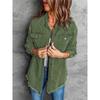 New Style Plus Size Women's Casual Denim Jacket - Simple European Design