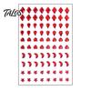 Waterproof Gem Makeup Decals Halloween Scar Face Stickers, Rhinestone Wound Body Art Glow In The Dark Party Gems Decals, Self Adhesive Temporary