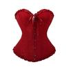 Women's Corset Top with Lace-Up Front Bustier Shapewear for Daily Wear