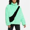 Nike Sportswear Big Swoosh Warm Stand-Collar Long-Sleeve Jacket Women Outerwear Khaki-Green CU6559-328