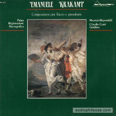 

LP Record MAURIZIO BIGNARDELLI CLAUDIO CURTI Emanuele Krakamp. Composizioni per DDS6045 DYNAMIC 1986 Italy Classical Used
